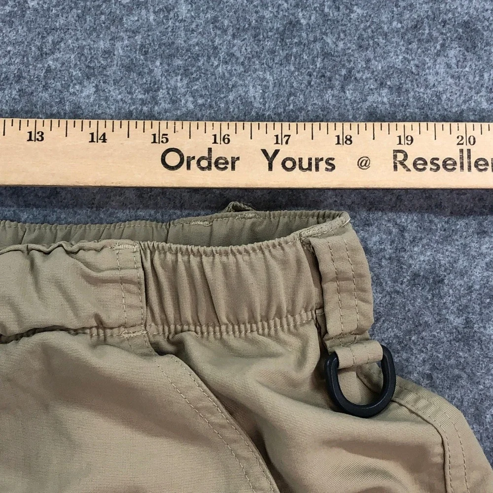 The North Face Mens Cargo Pants XL Tan Convertible Hiking Belted Nylon Outdoors